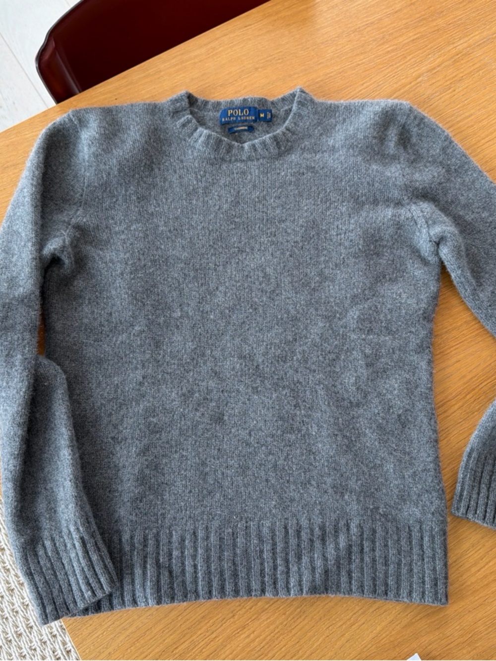 Polo by Ralph Lauren Men’s Heather Grey Crewneck Sweater